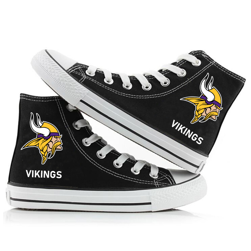 MINNESOTA VIKINGS Casual printed high-top canvas shoes
