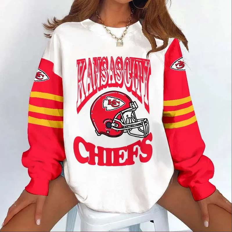 KANSAS CITY CHIEFSTrendy new printed round neck sweatshirt 3