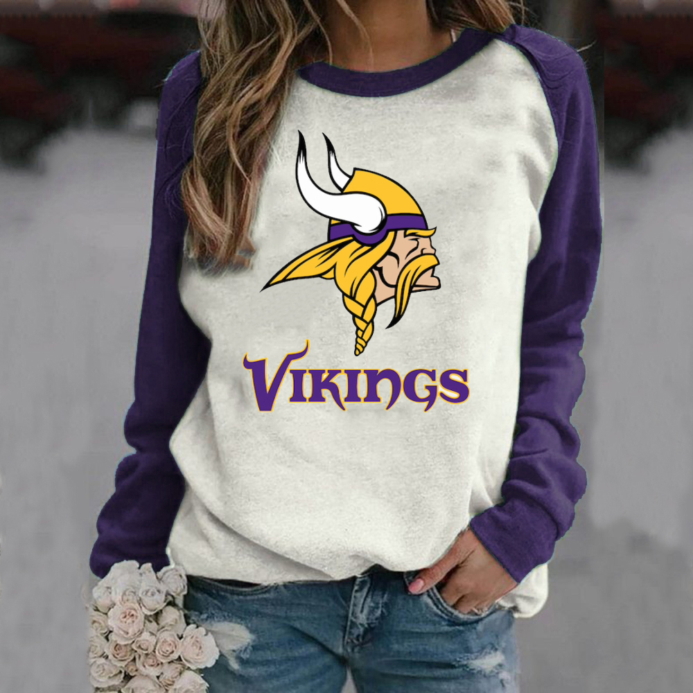 MINNESOTA VIKINGS Casual printed Pullover for men and women