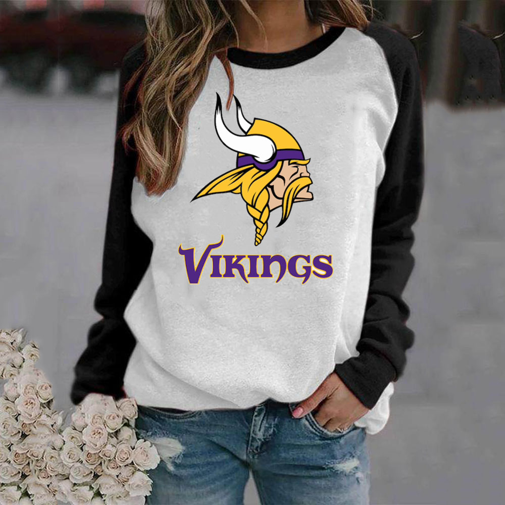 MINNESOTA VIKINGS Casual printed Pullover for men and women