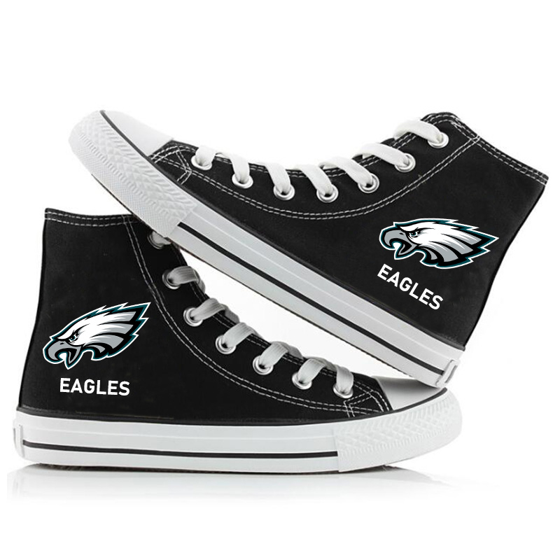 Philadelphia Eagles Casual printed high-top canvas shoes