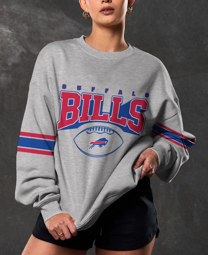 Buffalo Bills New printed sports round neck sweatshirt