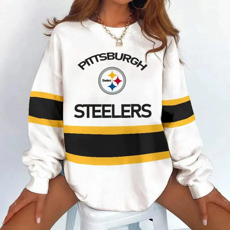 Pittsburgh Steelers New printed sports round neck sweatshirt 1