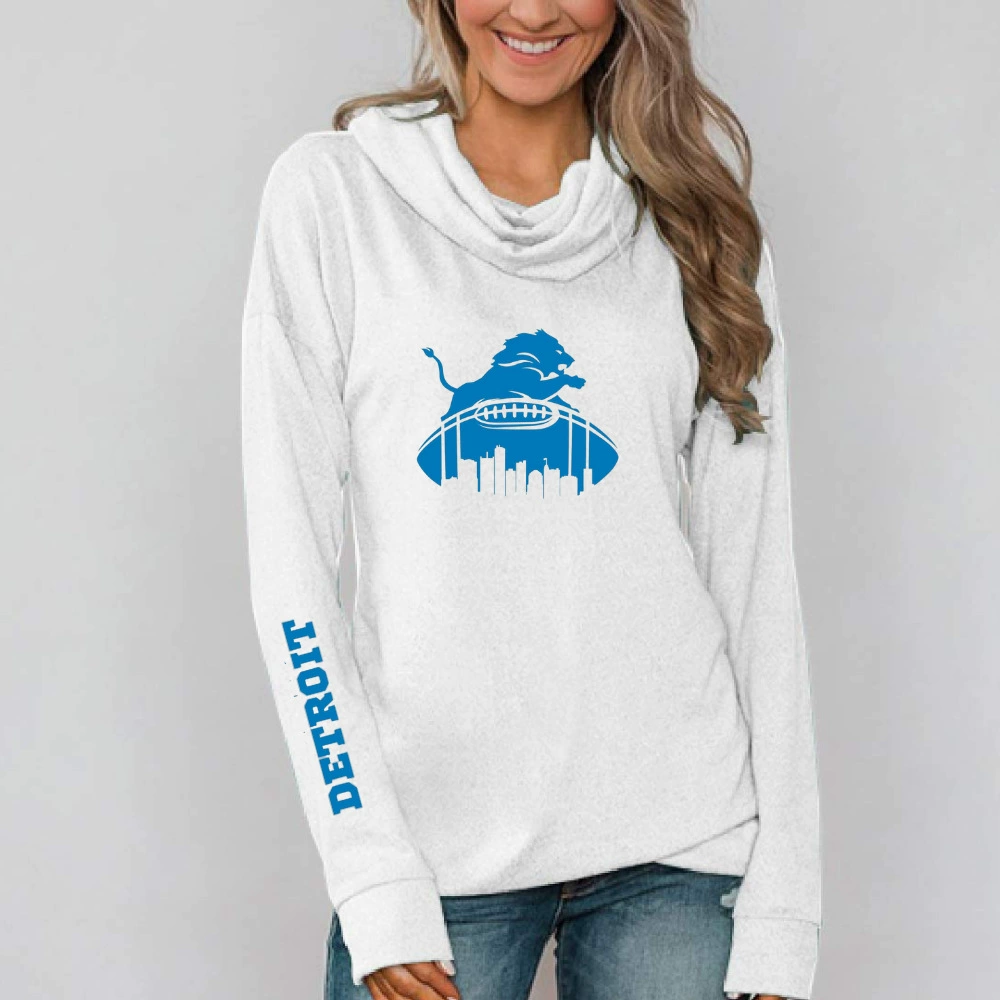 Detroit Lions Street trend printed round neck sweatshirt