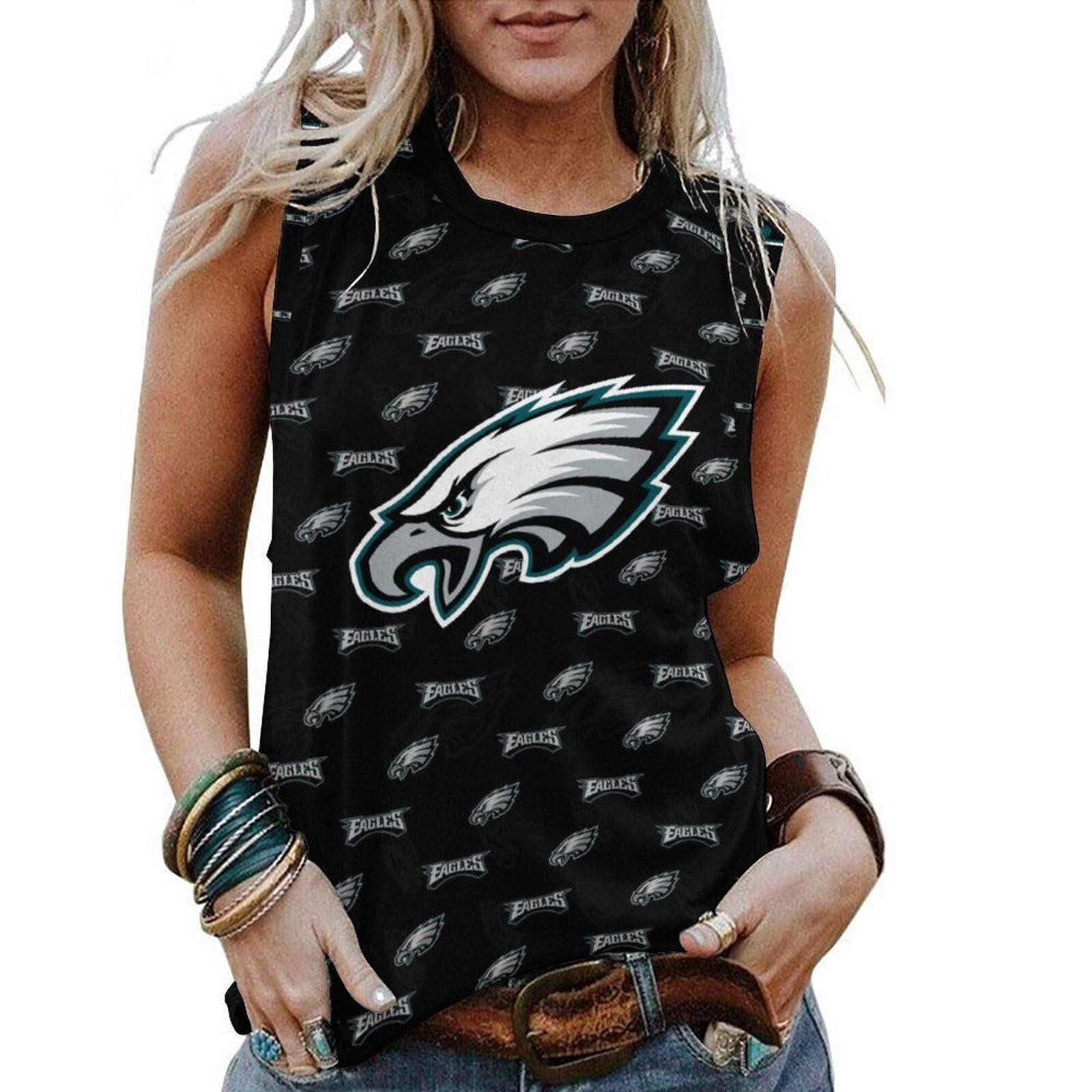 Philadelphia Eagles crew neck pullover casual T-Shirt