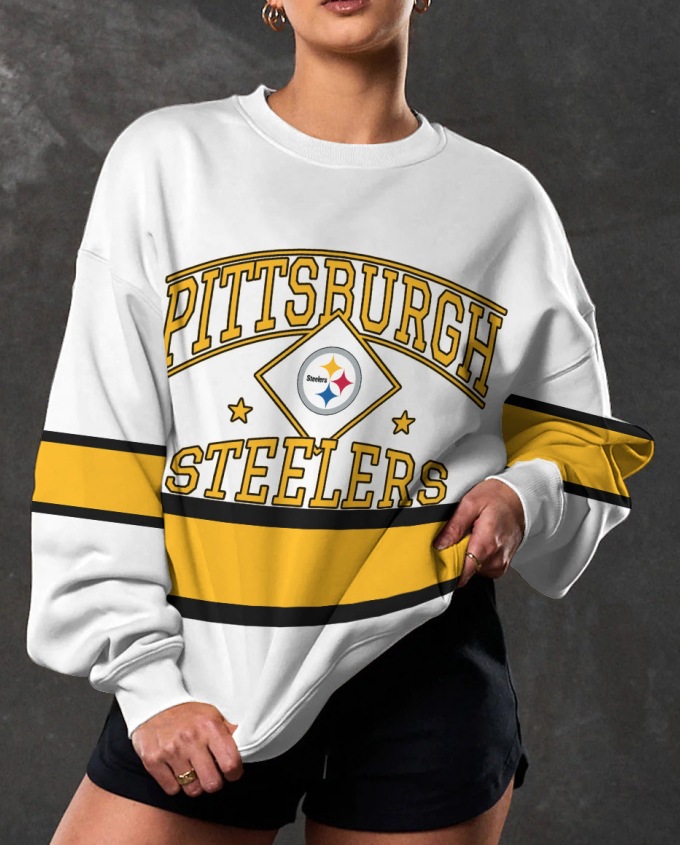 Pittsburgh Steelers New printed sports round neck sweatshirt