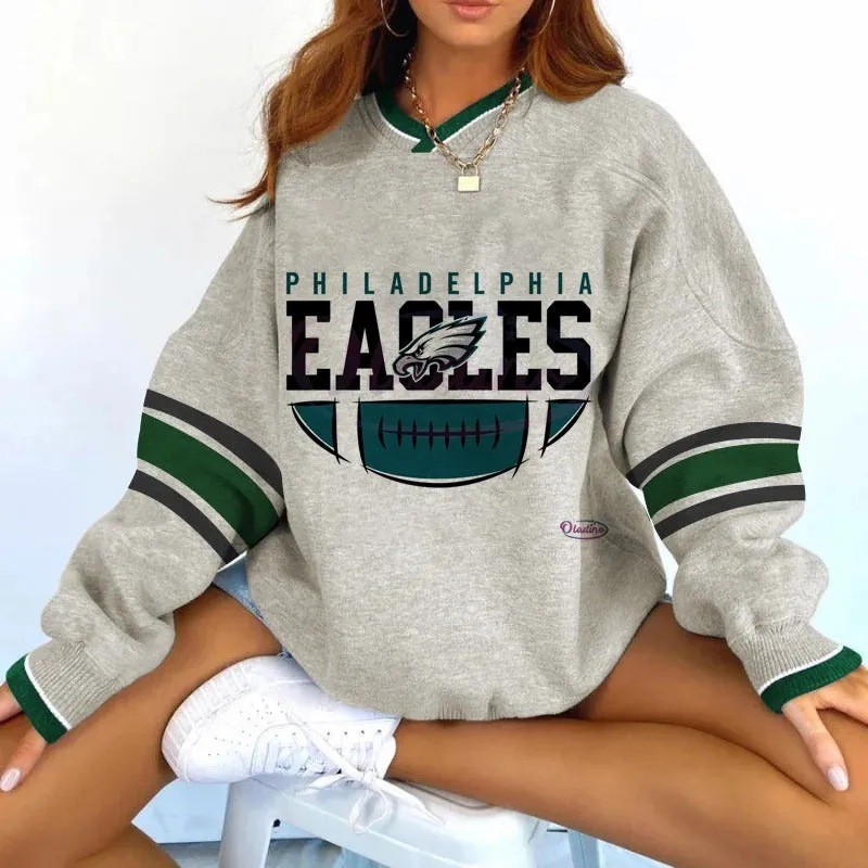 Philadelphia Eagles New printed sports v-neck sweatshirt 2