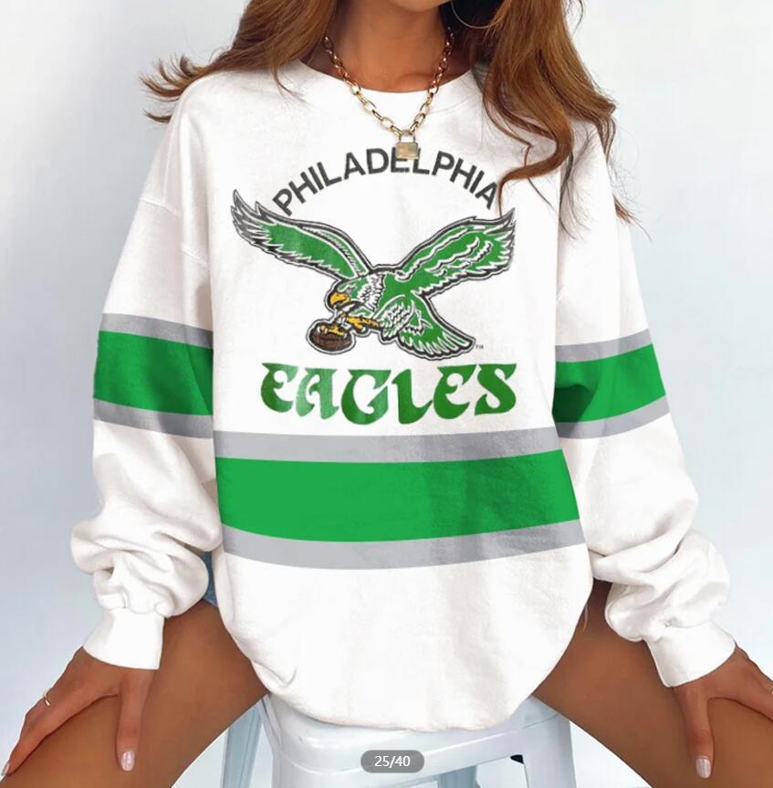 Philadelphia Eagles Trendy new printed round neck sweatshirt