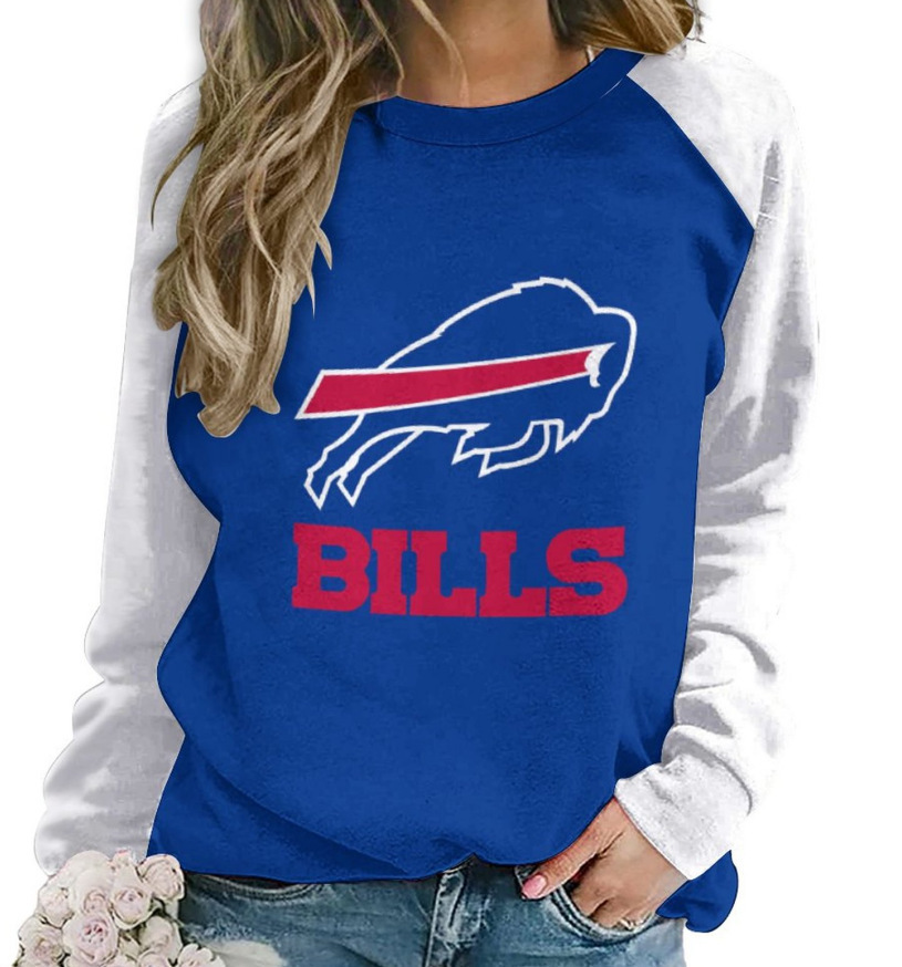 Buffalo Bills New printed sports round neck pullover sweatshirt
