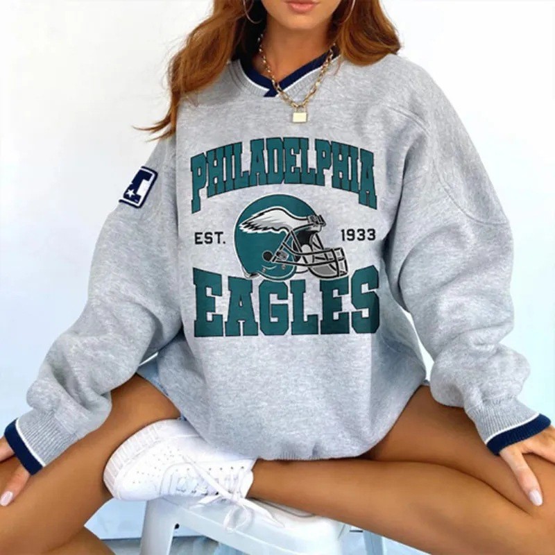 Philadelphia Eagles New printed sports v-neck sweatshirt 4