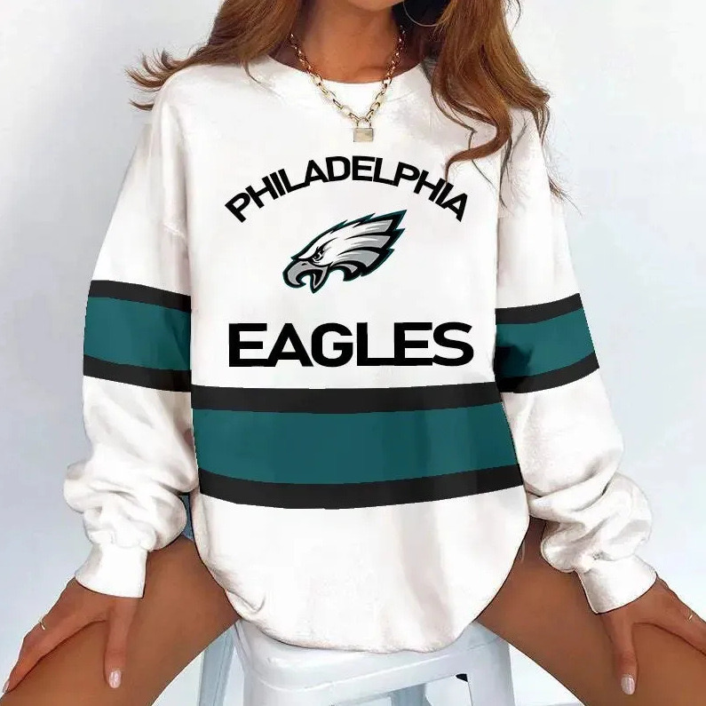 Philadelphia Eagles New printed sports round neck sweatshirt