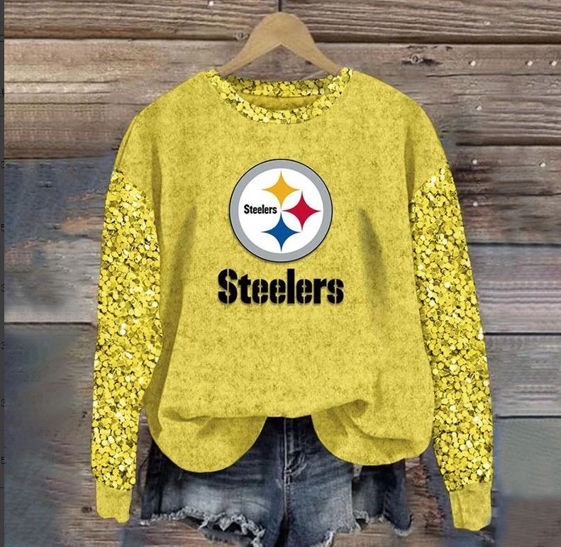 Pittsburgh Steelers printed sports round neck sweatshirt 3