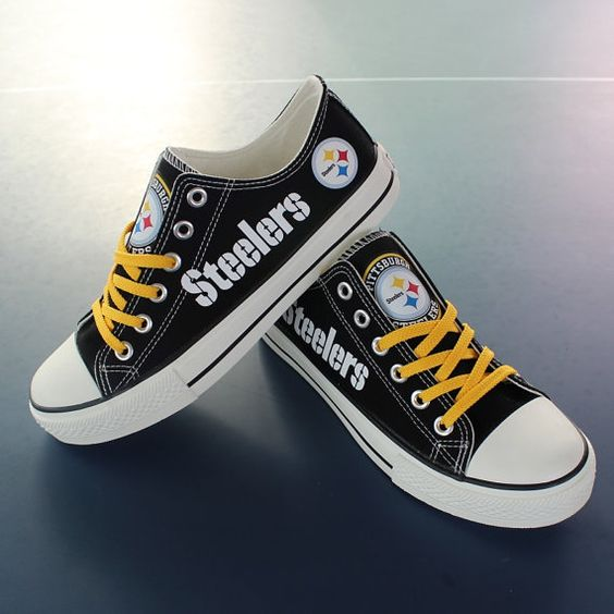 Pittsburgh Steelers Casual printed low-top canvas shoes