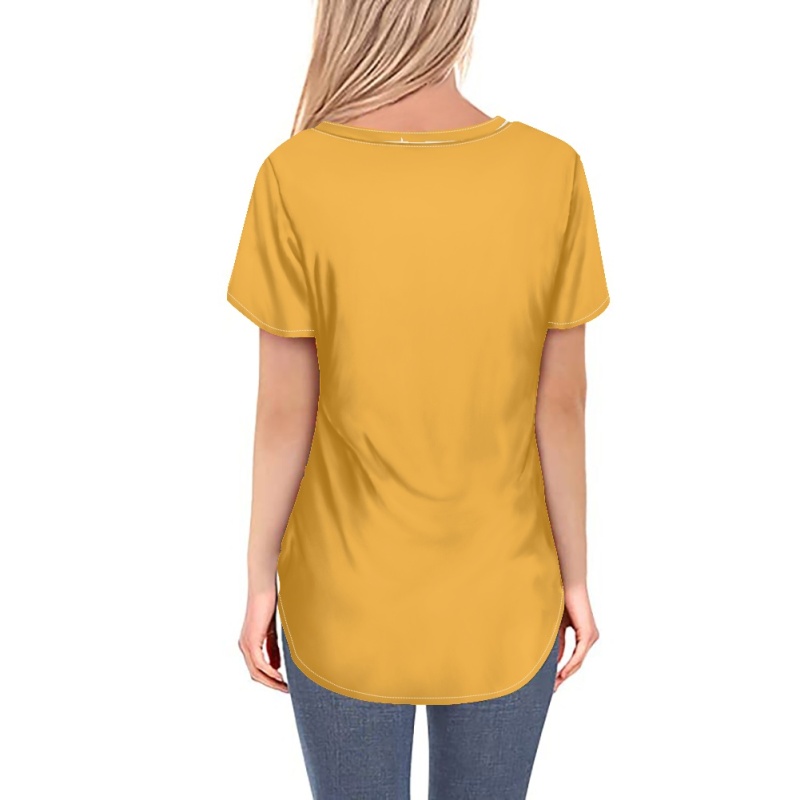 Las Vegas Raiders Off-shoulder V-neck women's long-sleeved T-shirt-3