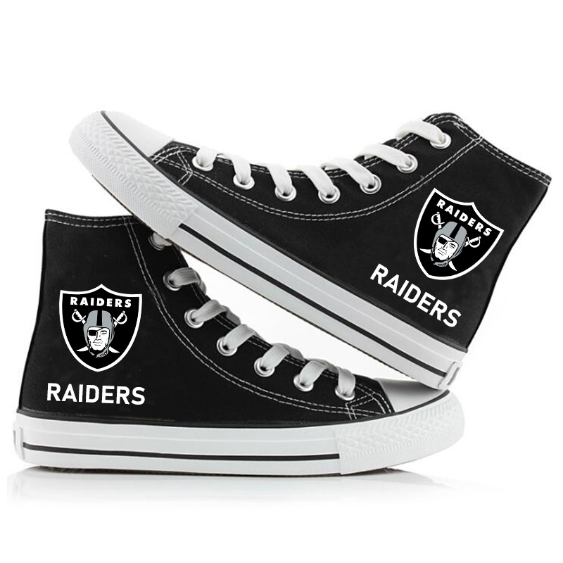 Las Vegas Raiders Casual printed high-top canvas shoes