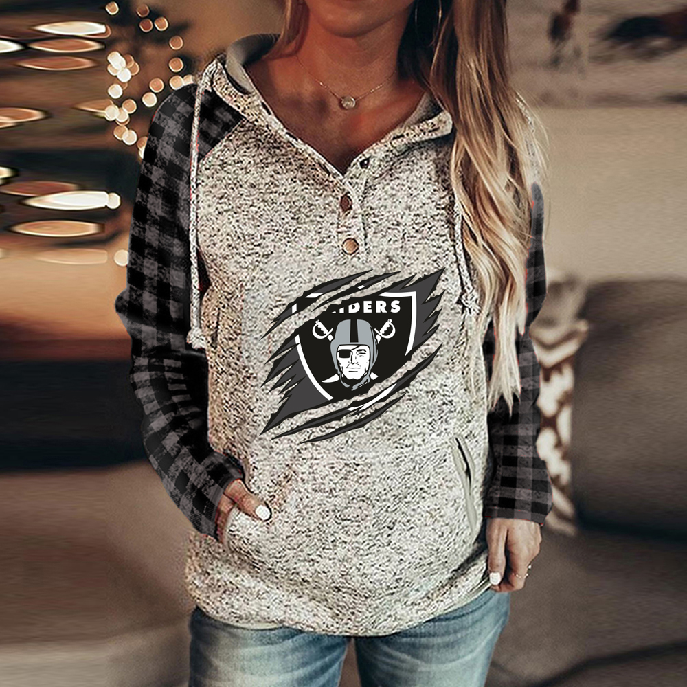 Las Vegas Raiders Fashion color blocking printed Hoodie