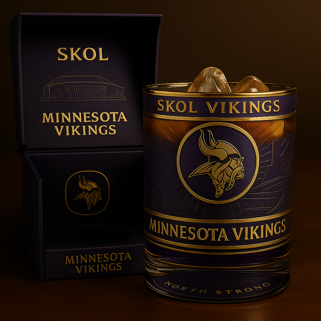 Minnesota Vikings — Classic Old Fashioned (DOF) Whiskey Glass
