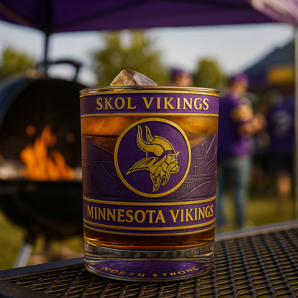 Minnesota Vikings — Classic Old Fashioned (DOF) Whiskey Glass