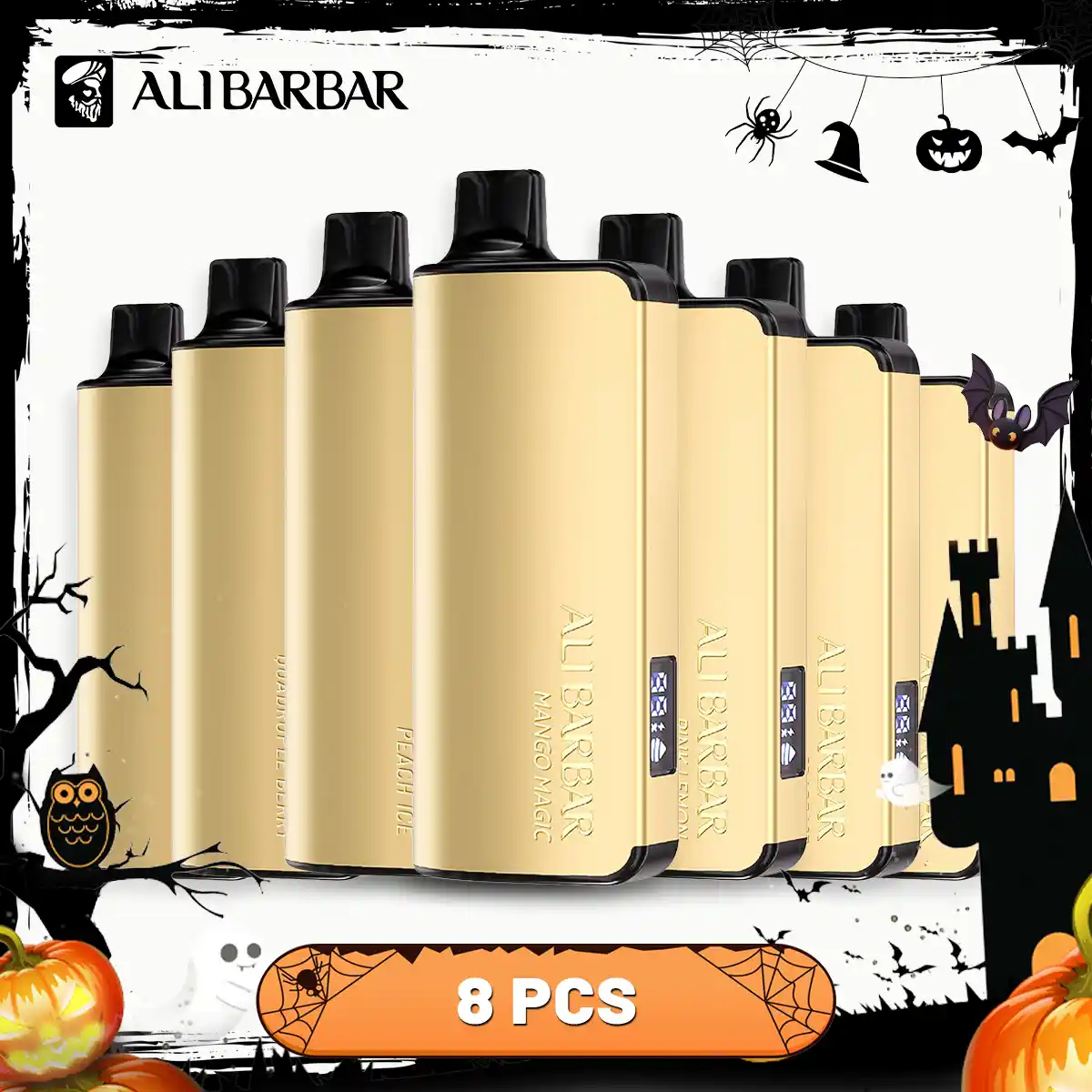 ALIBARBAR INGOT 9000 Puffs - 8 PCS