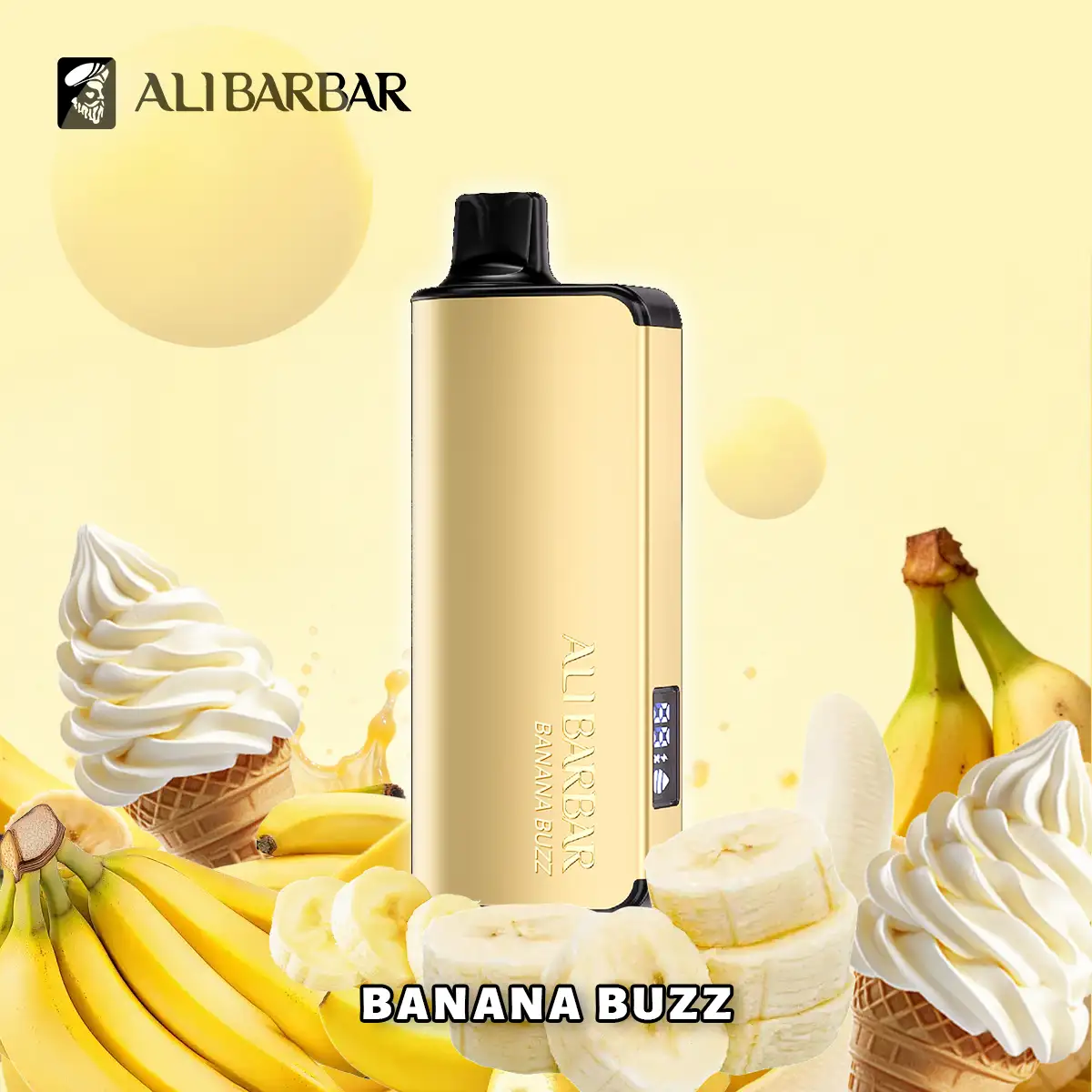 ALIBARBAR INGOT 9000 Puffs – BANANA BUZZ ICE