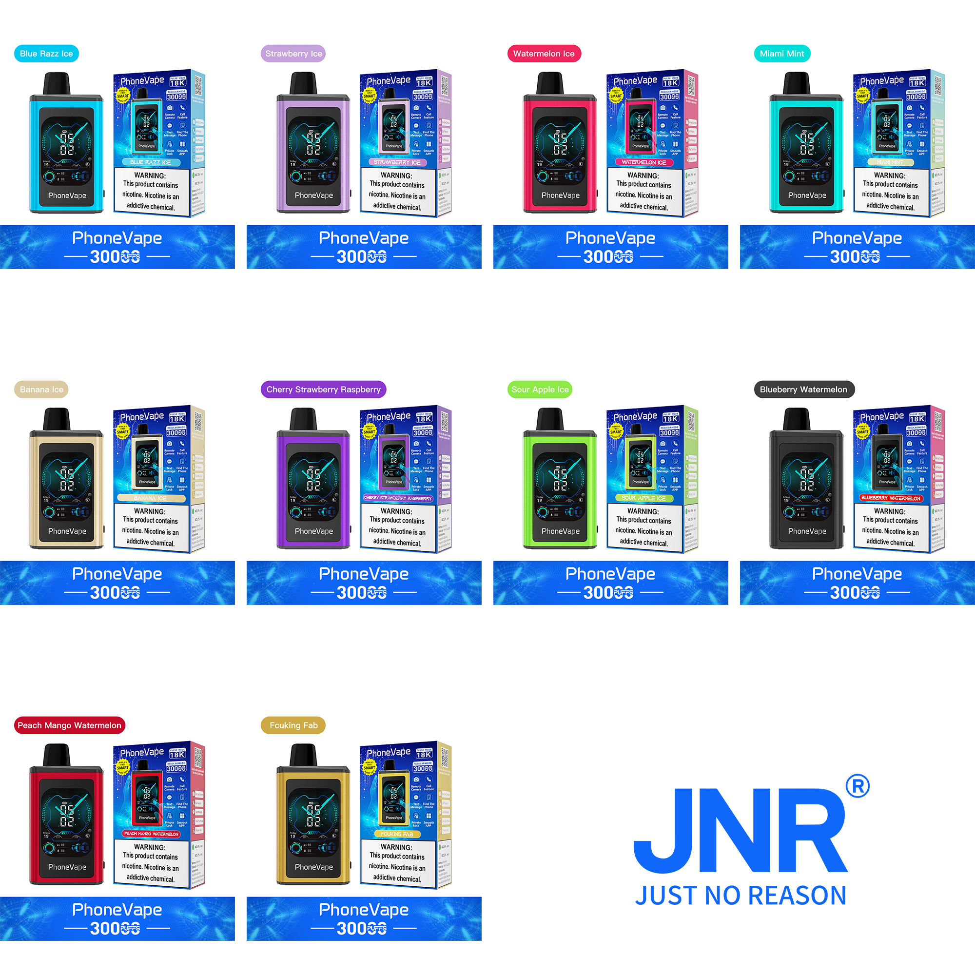 JNR PhoneVape 30k Disposable Vape - JNR Vape US
