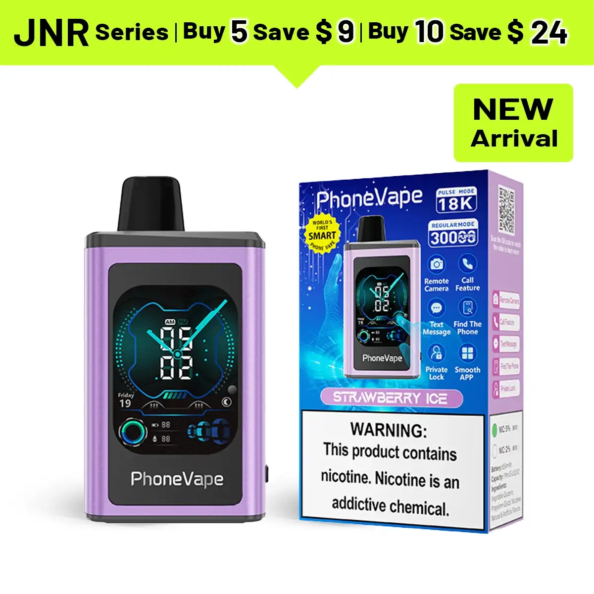 JNR PhoneVape 30K Disposable Vape