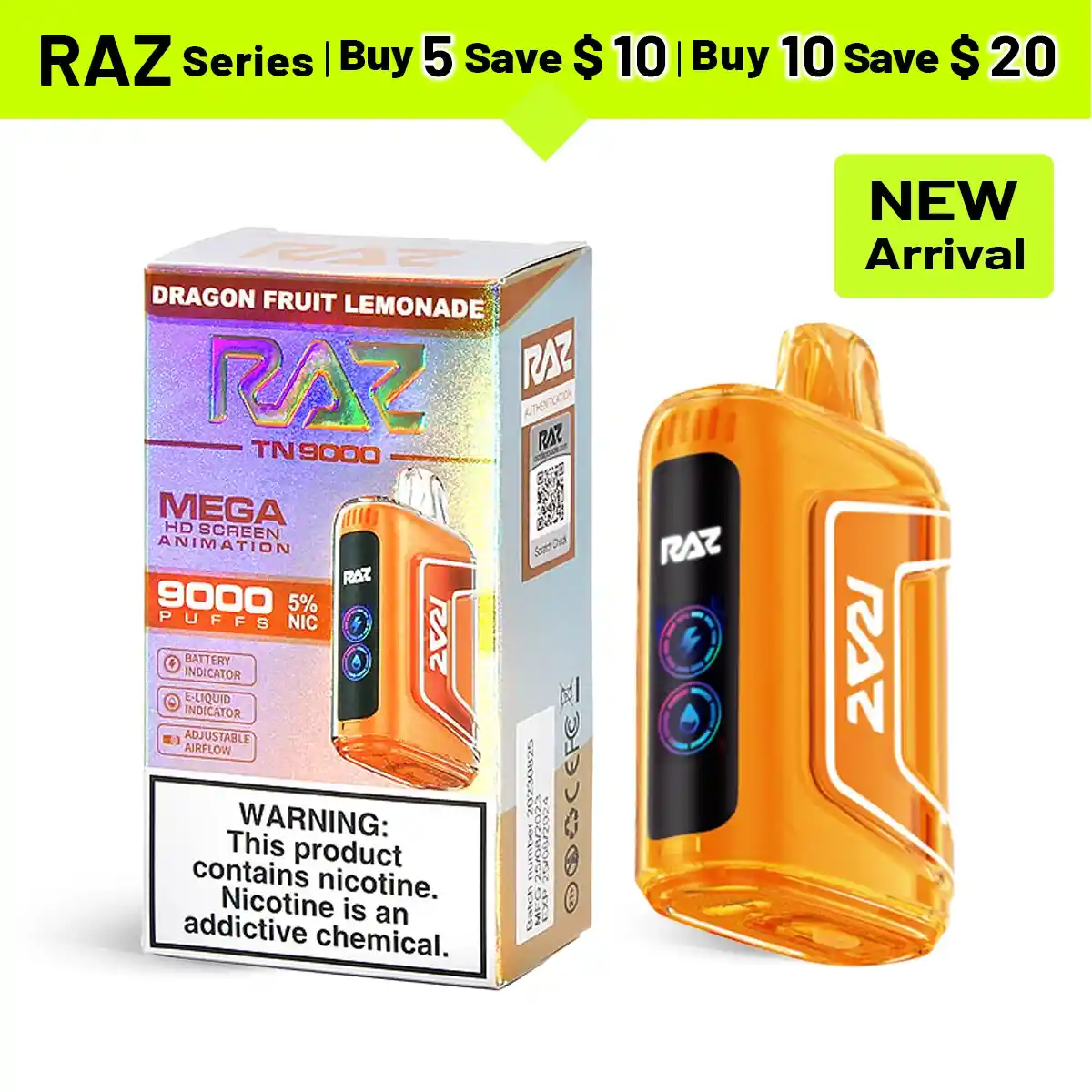 RAZ TN9000 | Raz Vape 9000 Puffs Disposable Vape