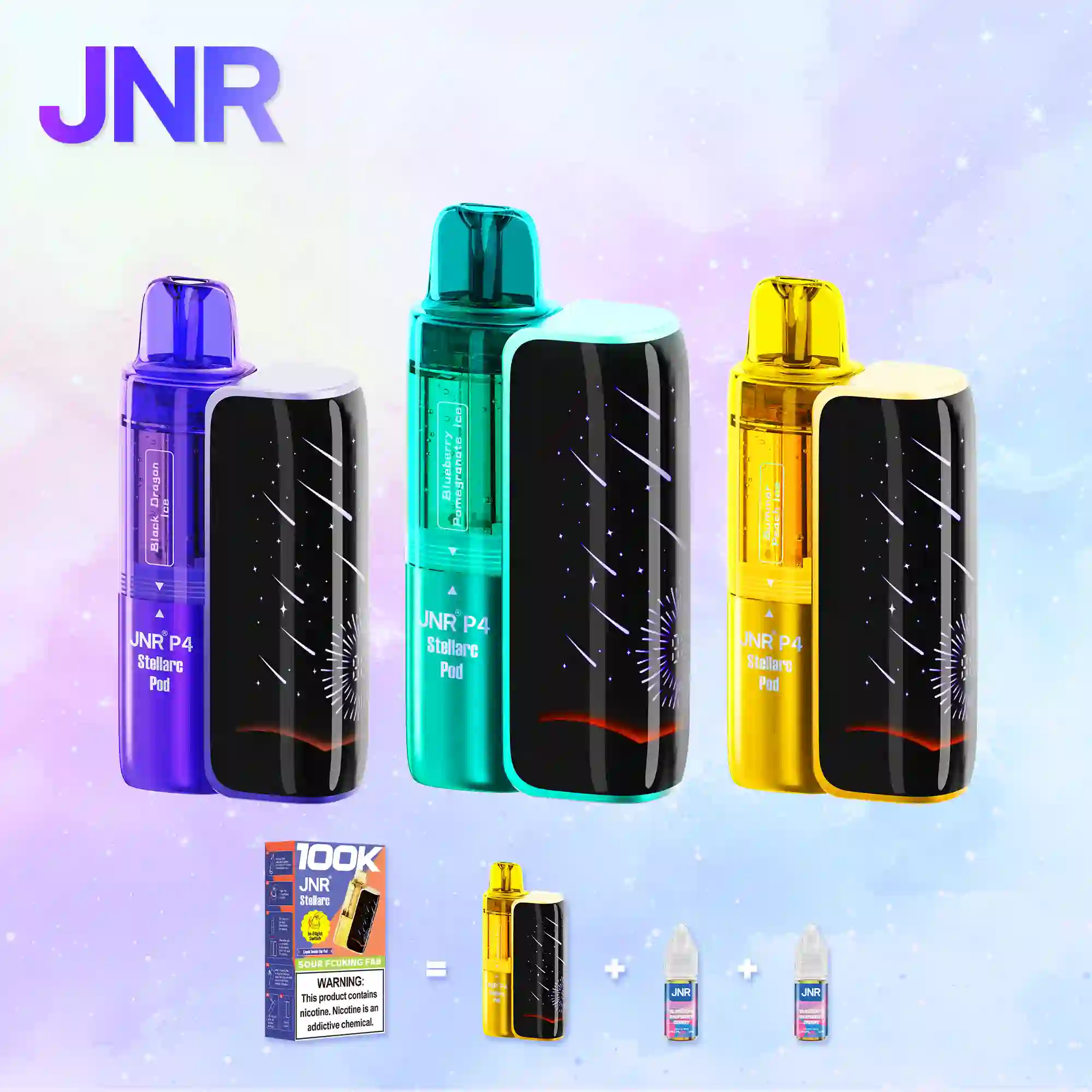 JNR Stellarc 100K Puffs Kit - Refillable & Replaceable Pod Vape