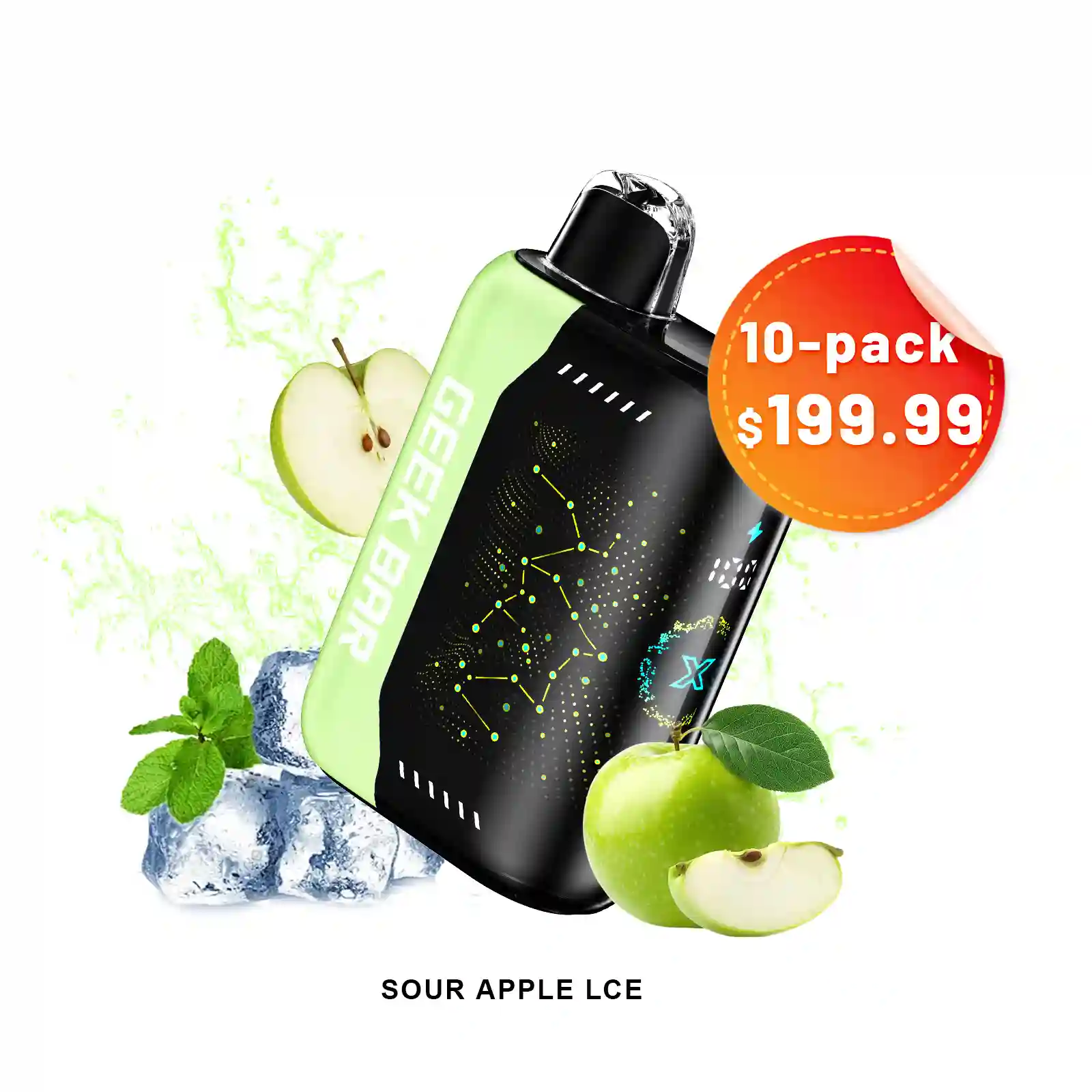 Sour Apple Ice GEEK BAR Pulse X 25K Disposable Vape