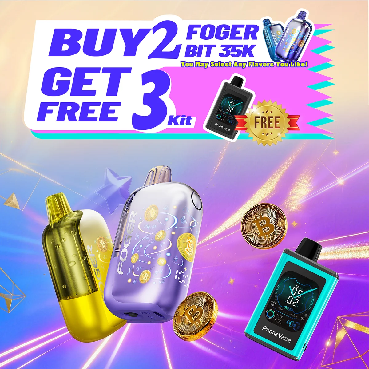 【Buy 2 Get 3 Free】Foger Bit 35K Disposable Media Kit Combo Sales
