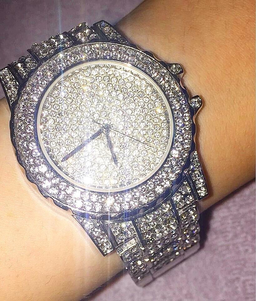 18K Gold Frozen Watch