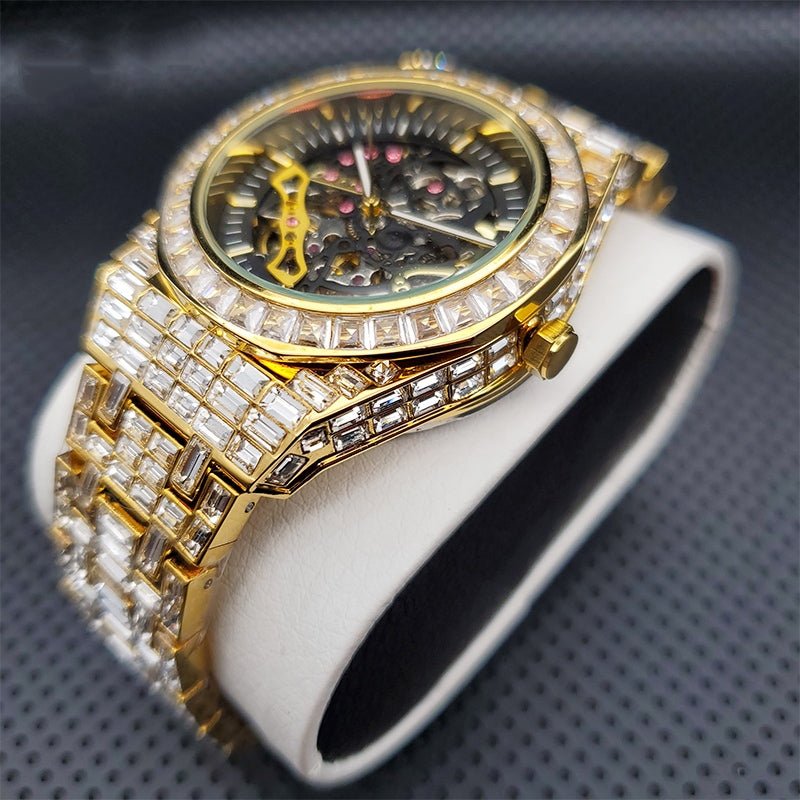 Baguette Diamond Tycoon Mechanical Watch