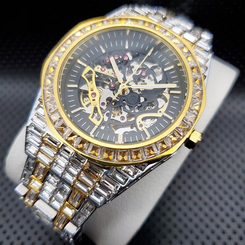 Baguette Diamond Tycoon Mechanical Watch