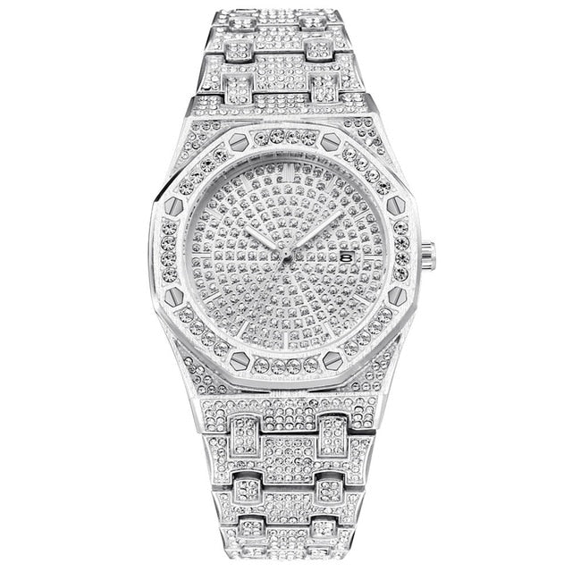 18K Gold Diamond Drip Watch