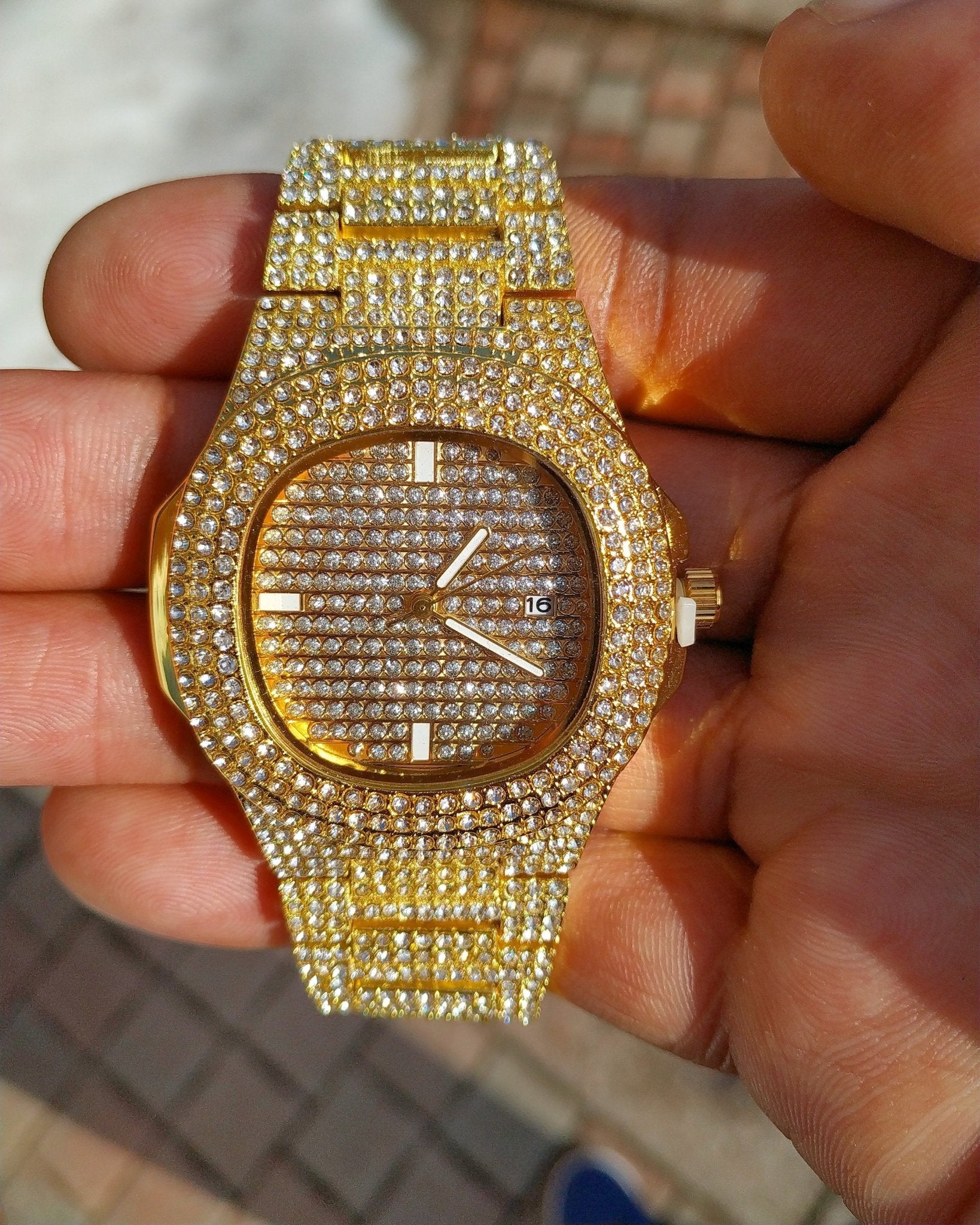 18K Gold Drip Watch