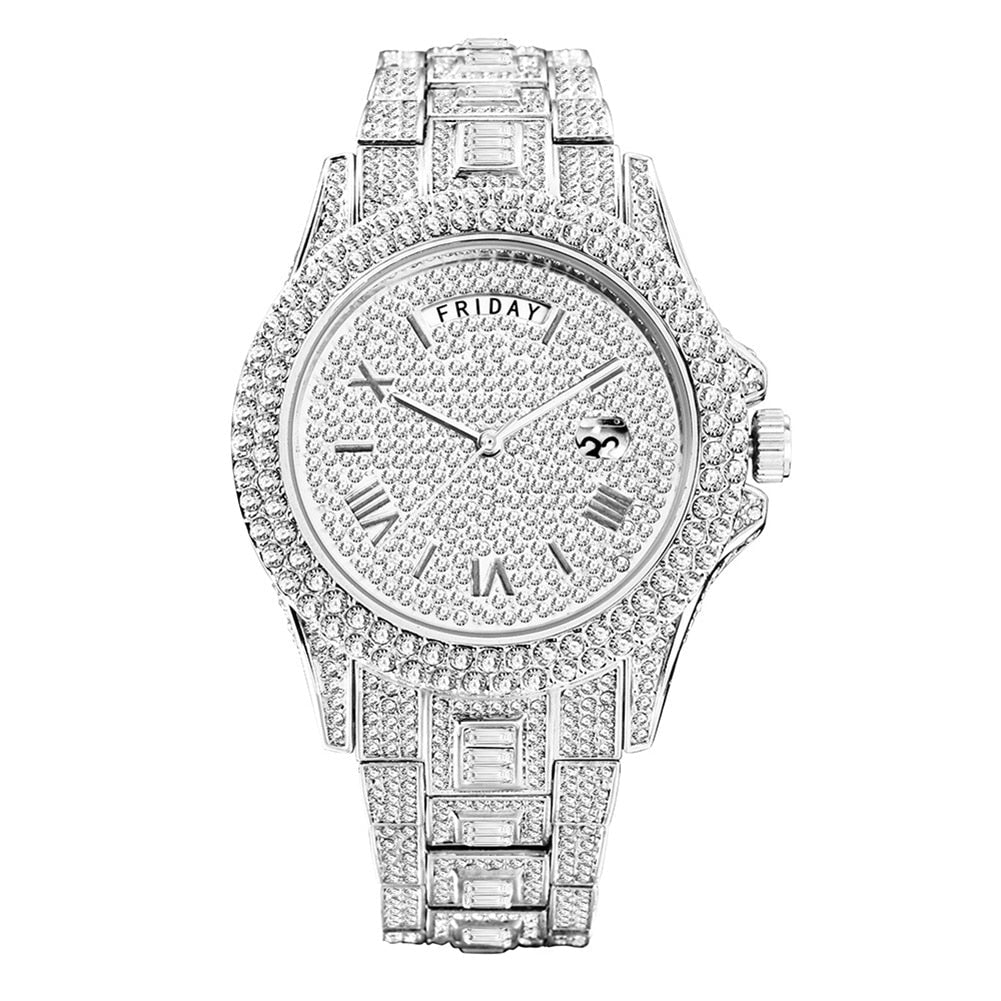 18K Gold Diamond Presidential Watch