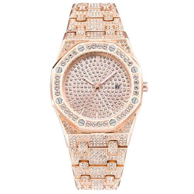 18K Gold Diamond Drip Watch