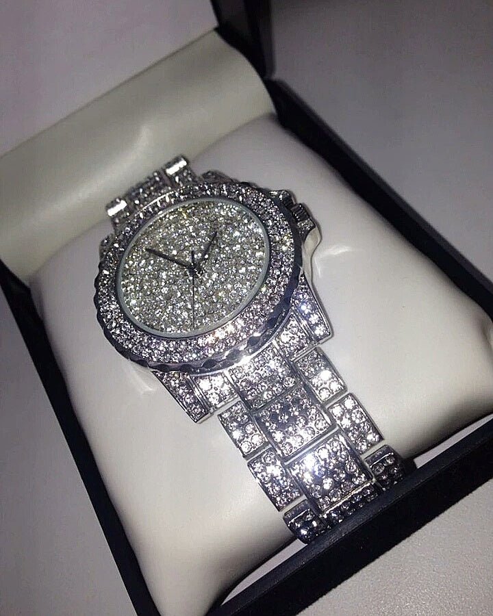 18K Gold Frozen Watch
