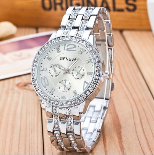 18K Gold Diamond Face Watch 2