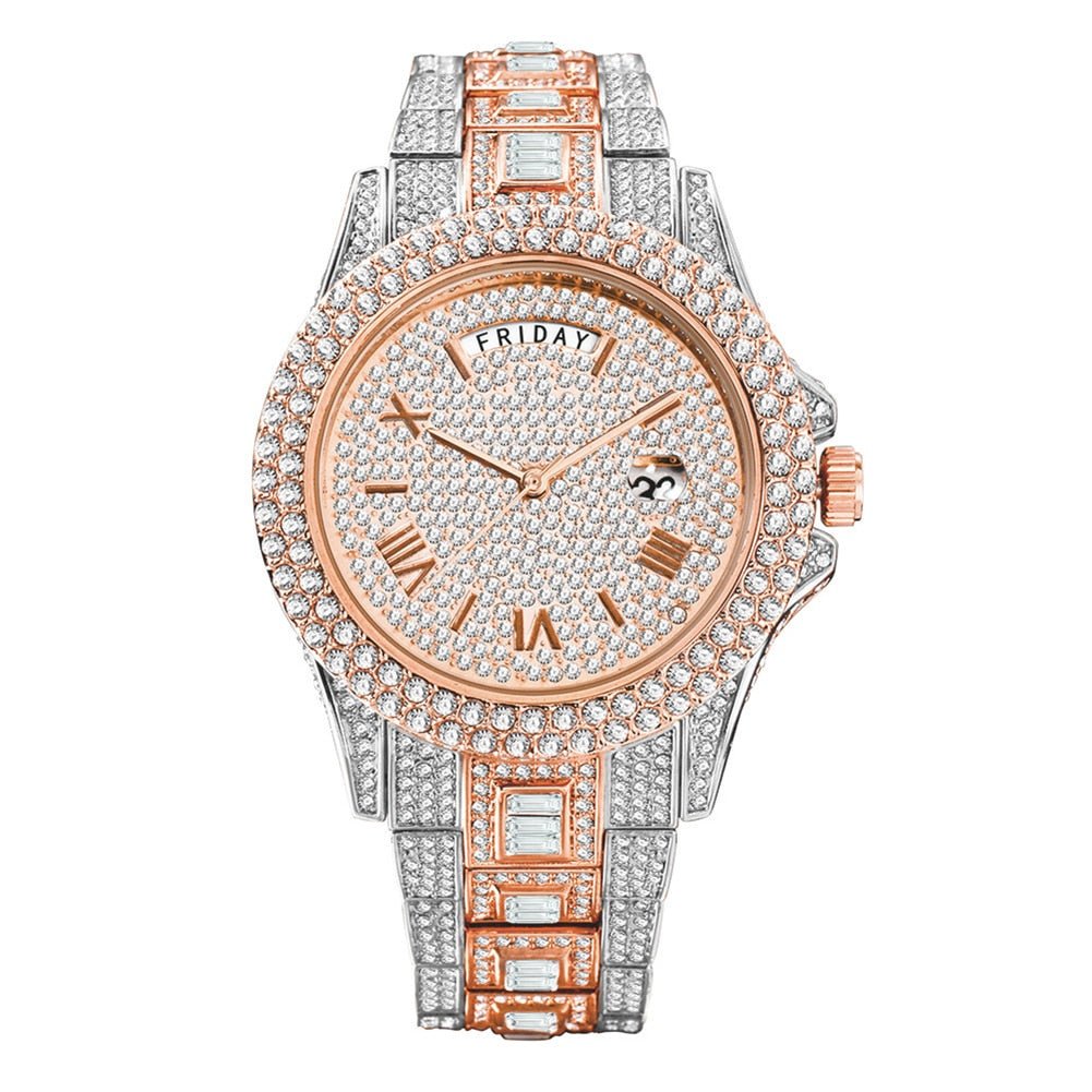 18K Gold Diamond Presidential Watch