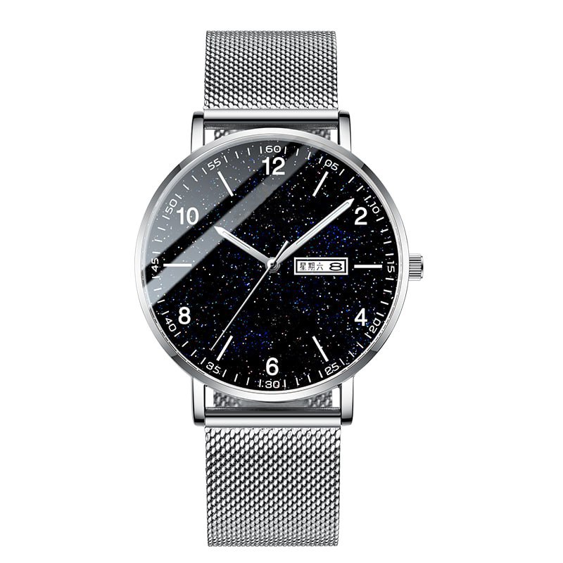 Men's starry sky watch