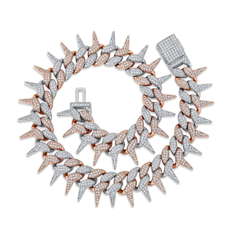 25MM Thorns Box Buckle Cuban Chain