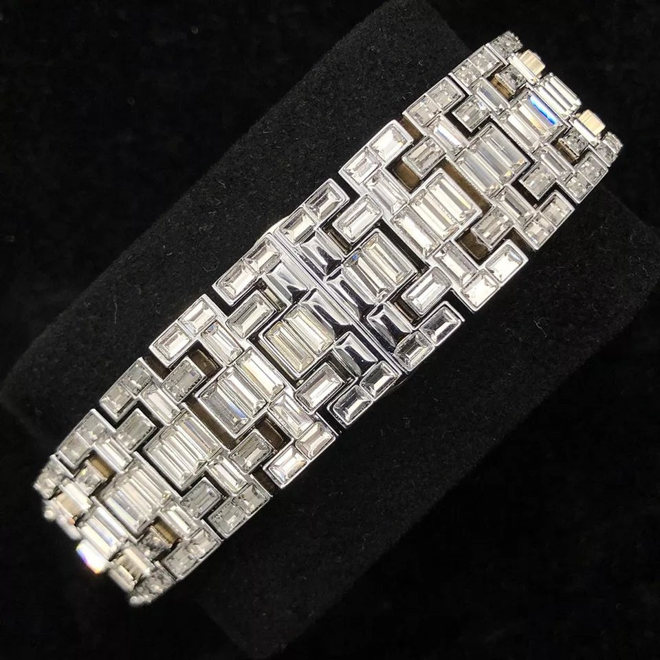 Baguette Diamond Tycoon Mechanical Watch