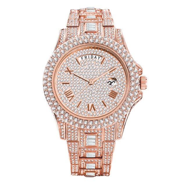 18K Gold Diamond Presidential Watch