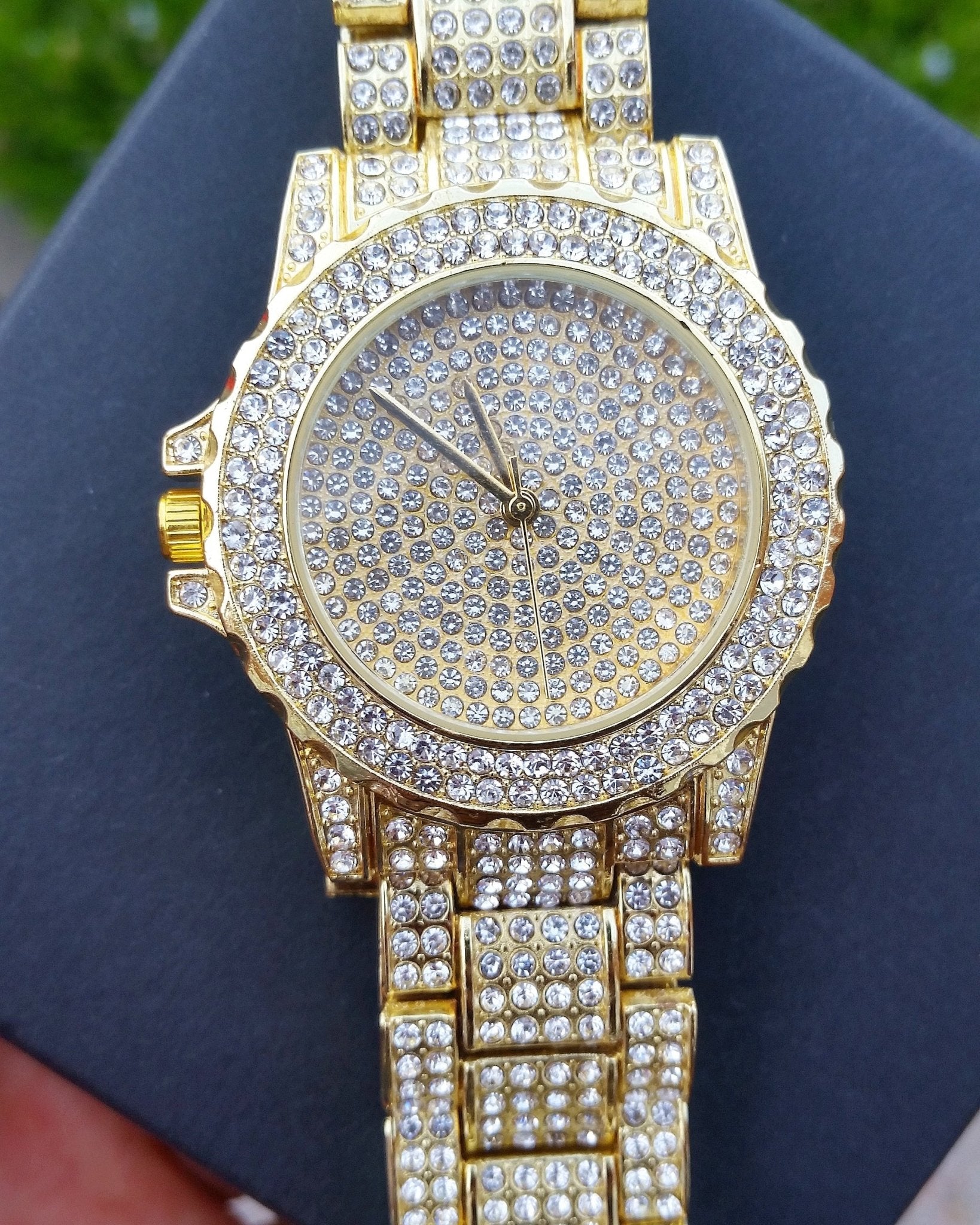 18K Gold Frozen Watch