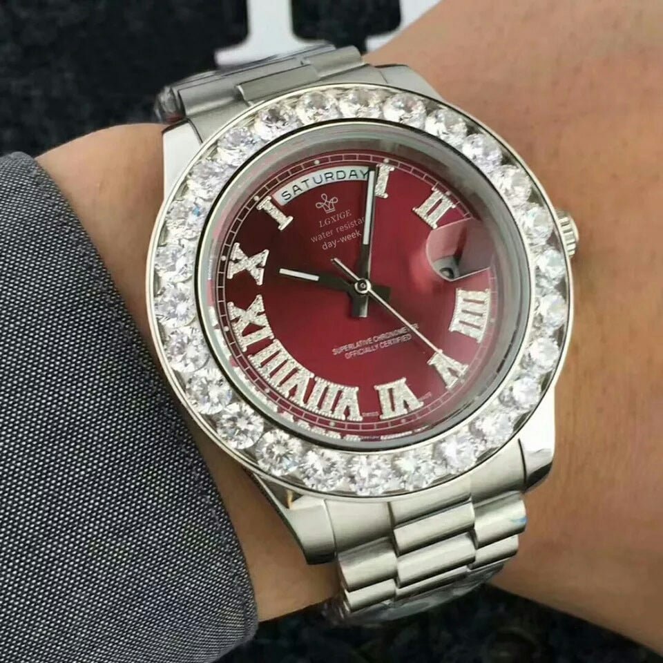 18K Gold Diamond Crown Watch