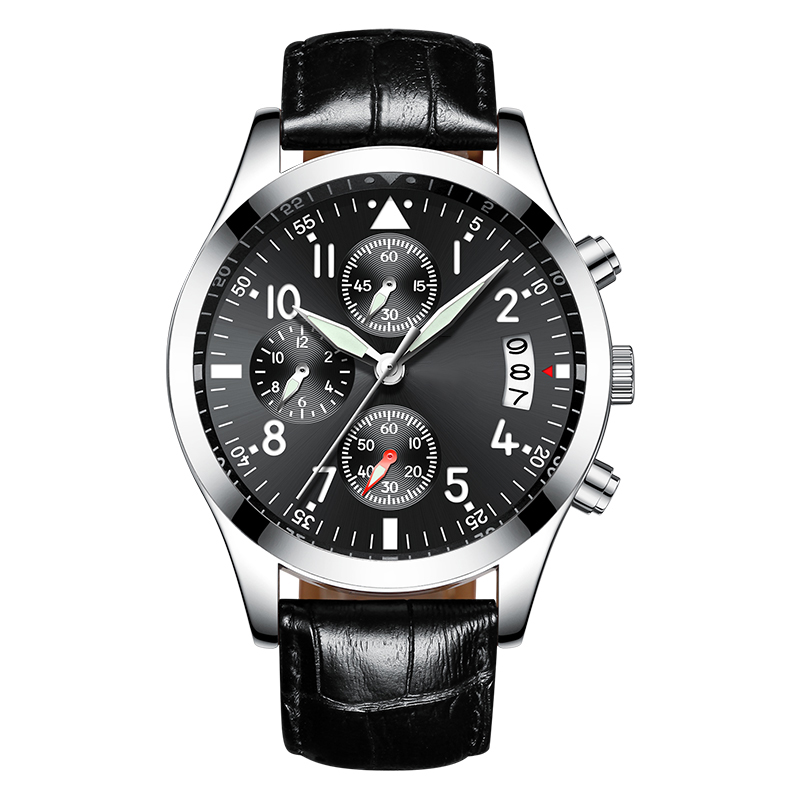 Fashionable, high-value, versatile, fully automatic quartz luminous waterproof digital six-pin