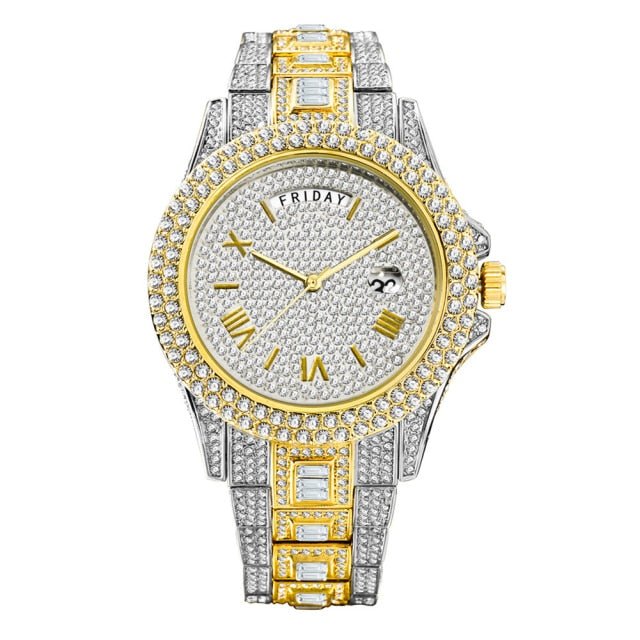 18K Gold Diamond Presidential Watch