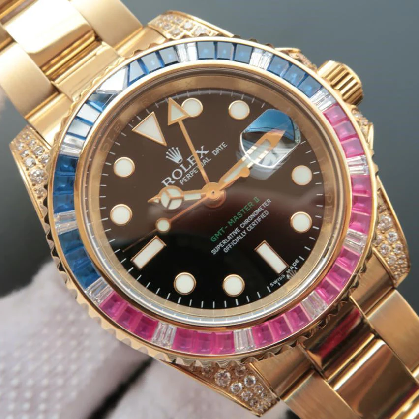 GMT-Master II GOLDEN RAINBOW DIAMOND 40MM Super