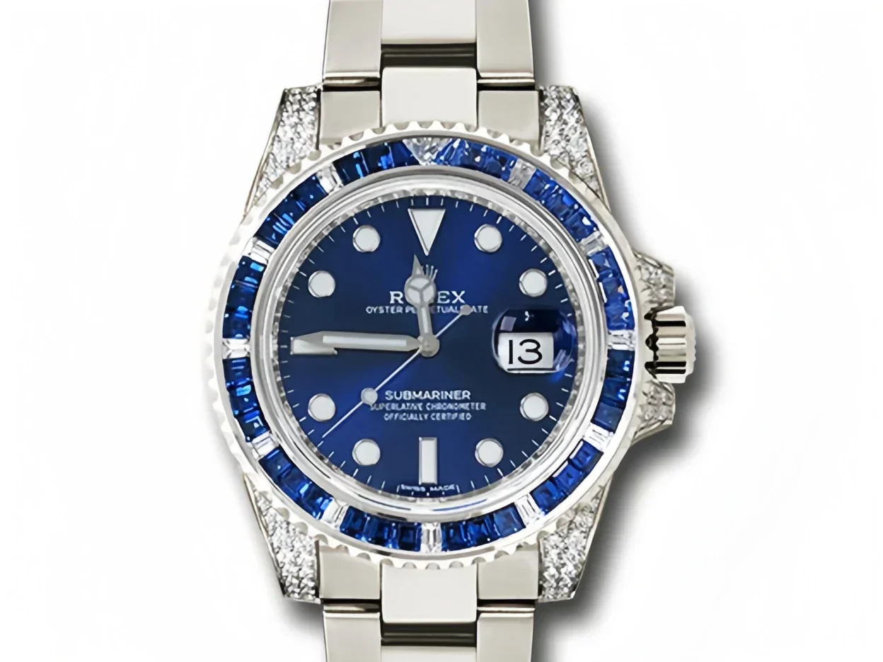 SUBMARINER SILVER BLUE DIAMOND 40MM Super